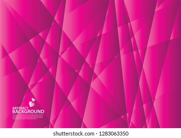 Pink Abstract background, texture design, vector illutration, valentines or wedding background, cover, flyer, advertisement, Horizontal paper