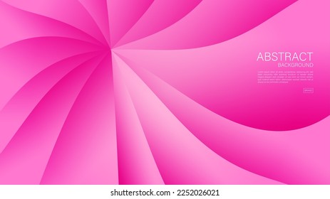 Fondo abstracto rosa, fondo rosado para valentina, fondo web, gráfico ondulado, vector geométrico, textura mínima, diseño de cubierta rosa, plantilla de volante, banner, decoración de pared, papel tapiz