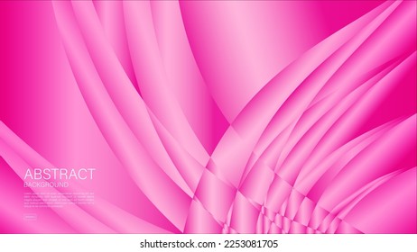 Fondo abstracto rosa, fondo rosado para valentina, fondo web, gráfico ondulado, vector geométrico, textura mínima, diseño de cubierta rosa, plantilla de volante, banner, decoración de pared, papel tapiz