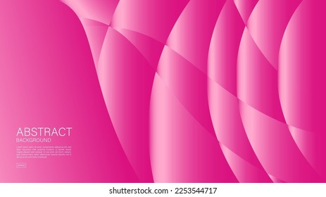 rosafarbener abstrakter Hintergrund, rosafarbener Hintergrund für Valentin, Web-Hintergrund, Wellengrafik, Geometrische Vektorgrafik, Minimale Textur, rosafarbene Deckengestaltung, Flugzeugablage, Banner, Wanddekoration, Tapete