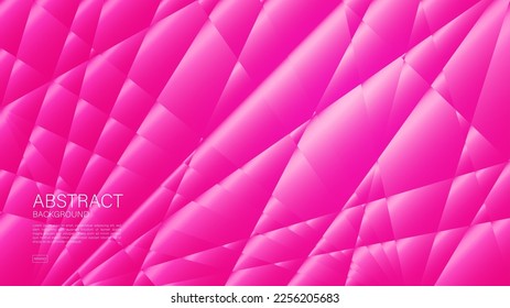 Fondo abstracto rosa, fondo rosado para valentina, fondo web, gráfico polígono, vector geométrico, textura mínima, diseño de cubierta rosa, plantilla de volante, banner, decoración de pared, papel tapiz