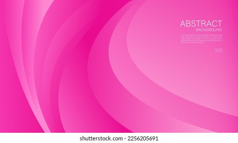 rosafarbener abstrakter Hintergrund, rosafarbener Hintergrund für Valentin, Web-Hintergrund, Wellengrafik, Geometrische Vektorgrafik, Minimale Textur, rosafarbene Deckengestaltung, Flugzeugablage, Banner, Wanddekoration, Tapete