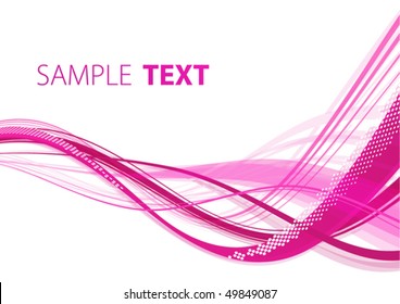Pink abstract background. Vector