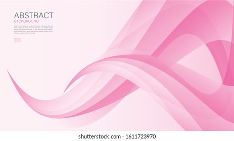 Pink abstract background, wave graphic, Geometric vector, beauty texture, graphic design, Minimal, cover design, flyer template, banner, web page, Valentine's day background