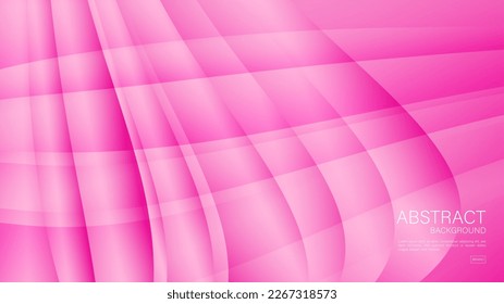 rosafarbener abstrakter Hintergrund, rosafarbener Hintergrund für Valentine, Farbverlauf-Hintergrund, Wellenmuster, Geometrische Vektorgrafik, minimale Textur, rosafarbene Deckengestaltung, Flyer, Banner, Wanddekoration, Tapete