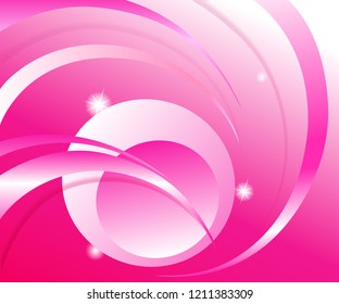 Pink abstract background with wavy elements.Vector illustration.