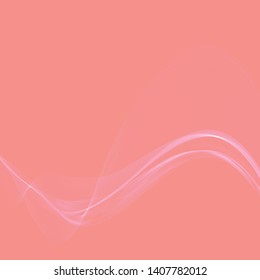 Pink abstract background, wavy smoke