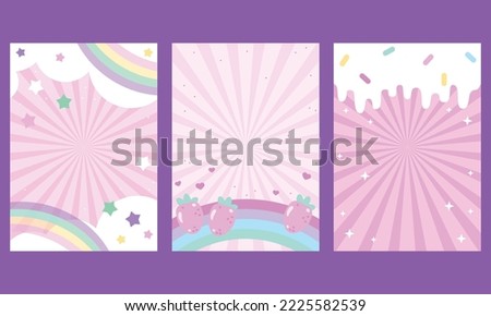 Pink abstract backgrounds. Abstract pink backgrounds set, collection. Decoration banner themed Lol surprise doll girlish style. Invitation card template Stock photo © 