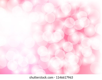 pink abstract blurred light bokeh background ,pattern