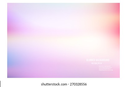 pink abstract blurred tone light background. vector illustrator valentine design template.