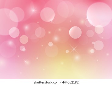 Pink abstract bokeh background. circle concept