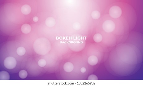 Pink abstract bokeh light background