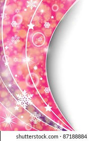 pink abstract card. vector illustration
