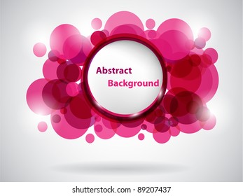 pink abstract card. vector illustration