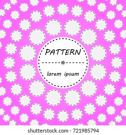 pink abstract circle minimal geometric pattern background