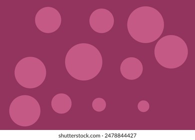 Pink abstract circles background vector illustration