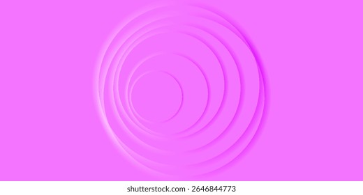 Pink Abstract Concentric Circles With Gradient Pattern in Vibrant Colors