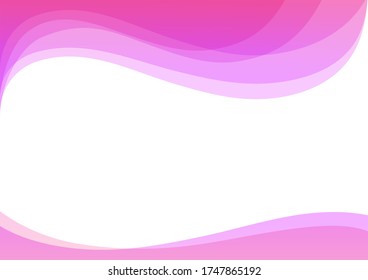 pink abstract curve pattern background with copy space, Wave Abstract Background. For Design Flyer, Banner, Landing Page. Vector Illustration with Color Gradient