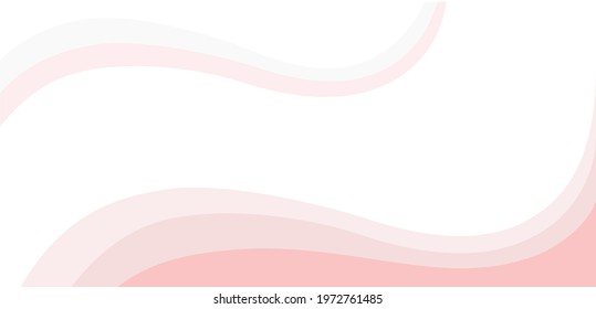 Pink abstract curve pattern background with copy space, Wave Abstract Background. For Design Flyer, Banner, Landing Page. Vector Illustration with Color Gradient