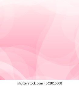 Pink abstract curve vector for background and banner. Valentine's day.
