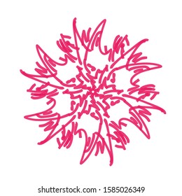 Pink abstract design for the frame