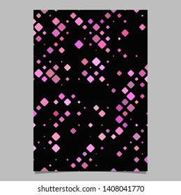 Pink abstract digital rounded square pattern flyer template background