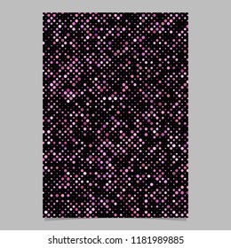 Pink abstract dot pattern brochure background - vector stationery template design