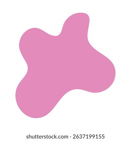 Pink Abstract Element Organic Shape