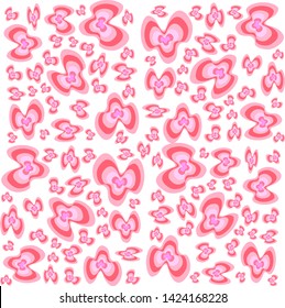 Pink abstract fabric print pattern. 