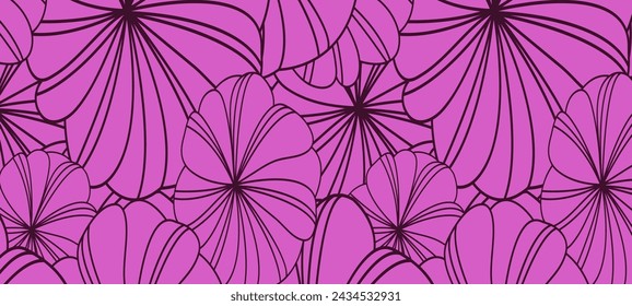 pink abstract floral background vector illustration