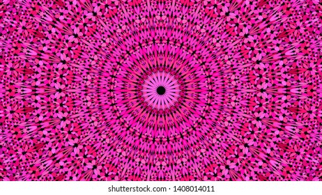 Pink abstract floral mosaic mandala pattern wallpaper - geometrical vector graphic design