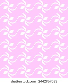 Patrón sin costuras floral abstracto rosa