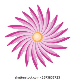 Pink abstract flower design vector