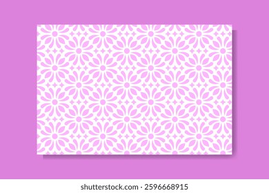 pink abstract flower seamless pattern for background design