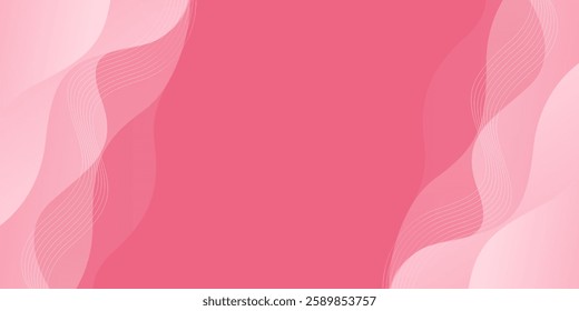 Pink abstract fluid wave background. Modern beauty dynamic wallpaper. Suitable for banners, templates, sales, ads, events, covers, presentations, websites, and pages
