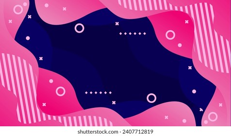 fondo geométrico abstracto rosa. diseño de fondo de color rosa. Forma líquida