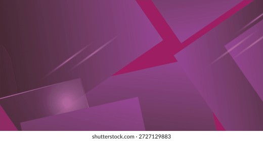 Fondo geométrico abstracto rosado con Formas afiladas en capas y Gradientes lisos para un uso vibrante del diseño moderno