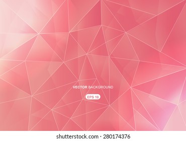 pink abstract  geometric background with polygons