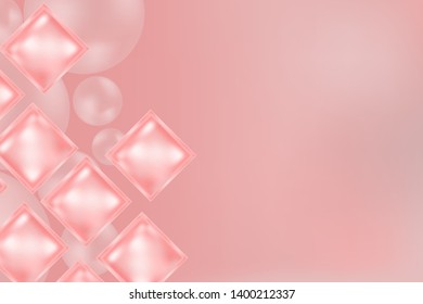 Pink abstract geometric background texture with copy space, illustration vector.