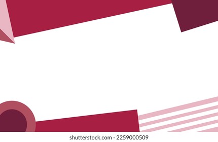Pink abstract geometric background vector