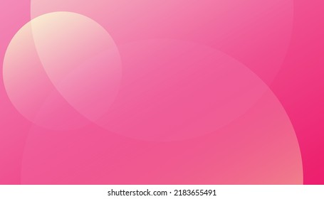 Forma de círculo geométrico de resumen rosado. Composición de formas de círculo. fondo de diseño. Composición de formas de degradado de moda. Aceite vectorial Eps10 

