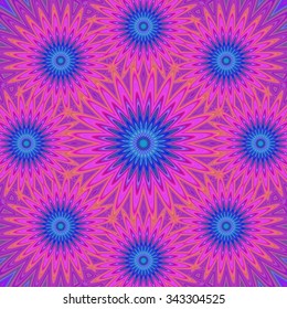Pink abstract geometric fractal bouquet design background