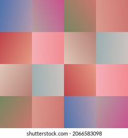 Pink abstract geometric squares pattern with gradient fill for textiles.