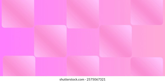 Pink abstract gradient background with glowing geometric square shapes pattern vector illustration eps10 .