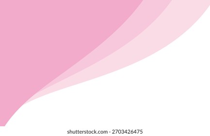 Fondo de gradiente abstracto rosa con divisores blancos Ilustración vectorial de ondas. EPS 10 .