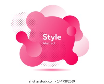 Pink abstract graphic design with text sample. Creative background. Dynamic effect. Futuristic technology style. Motion