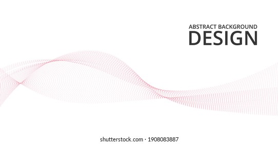 Pink abstract halftone wave dotted background