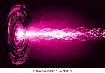 pink abstract hi speed internet technology background illustration. eye scan virus computer. motion move. Spark. vector. Laser