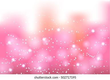 Pink abstract image of light and circle