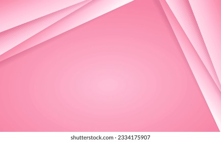 Pink abstract layers papercut style background. - Vector.
